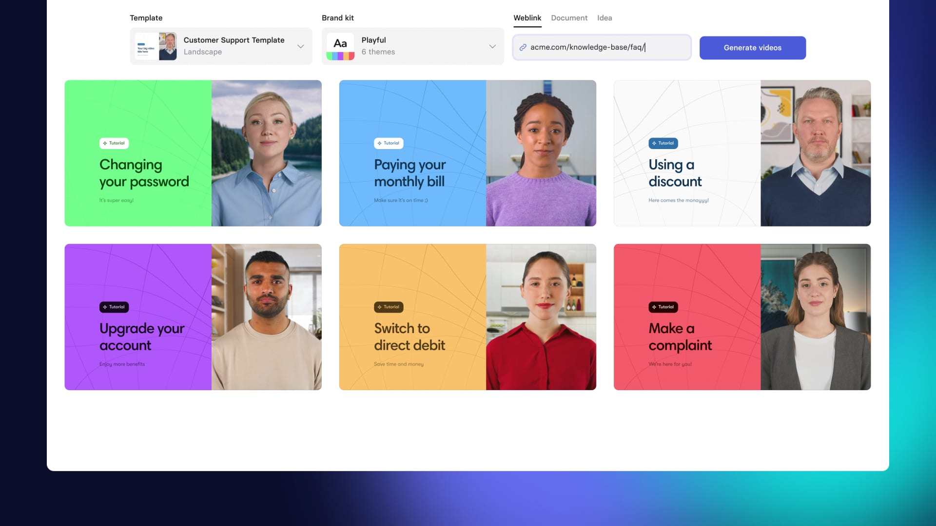Synthesia's AI video assistant can produce summaries of entire articles and documents.